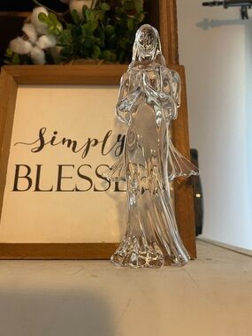 Waterford Crystal Clear Glass Angel Figurine